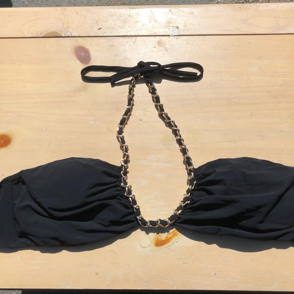Luli Fama Black bikini top